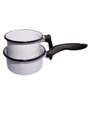 KIT BABY ESMALTADO LISO COM 2 PEÇAS CAIXA LITOGRADA BRANCO 2290