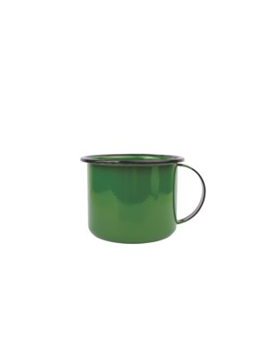 CANECA ESMALTADO LISO 06 VERDE 160ML - 2255