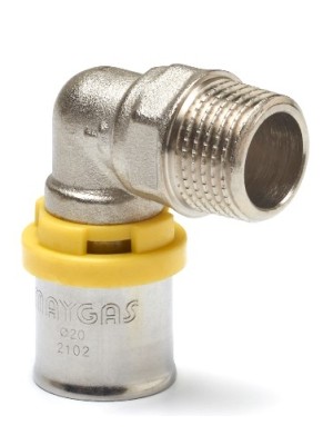 JOELHO COMPRESSÃO ROSCA MACHO 20 X 1/2 IMP - 87920-I