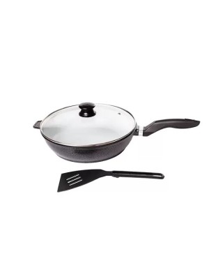 FRIGIDEIRA JR CERAMICA 26 PRETA TAMPA VIDRO - 0393