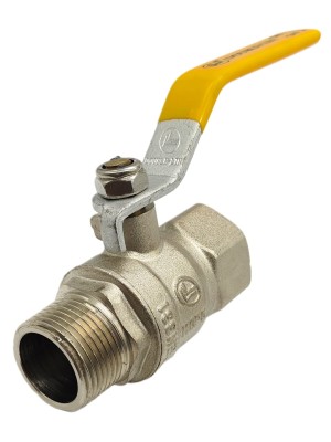 VALVULA ESFERA RETO 3/4 MXF ALAVANCA PASSAGEM REDUZIDA V&G 1071071G20