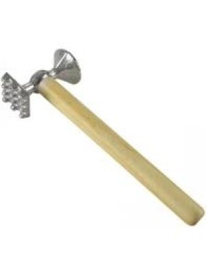 MARTELO CARNE ALUMINIO COM CABO DE MADEIRA