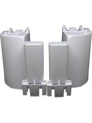 PÉ FOGÃO ESMALTEC 120MM JOGO CINZA