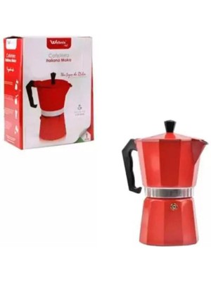 CAFETEIRA ITALIANA 9 CAFÉS MOKA VERMELHA 4520