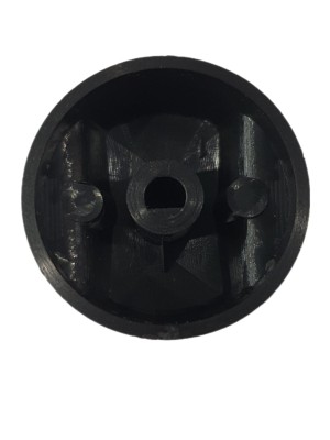 BOTÃO SERVE BRASTEMP UNIQUE HASTE FINA PRETO