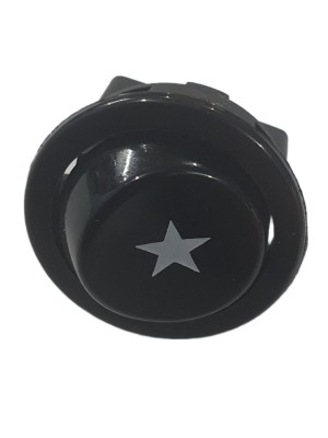 INTERRUPTOR ATLAS REDONDO PRETO - 45045165